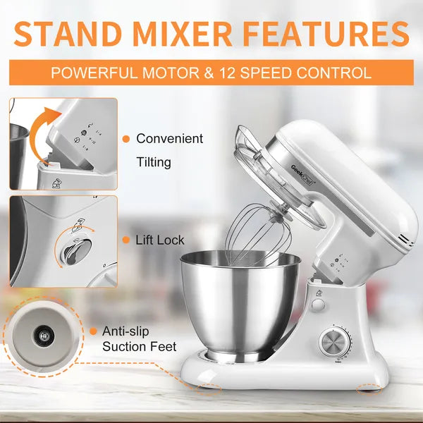 Geek Chef 4.8QT Electric Stand Mixer